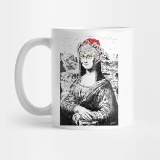 Mona Lisa Mrs Claus Mug